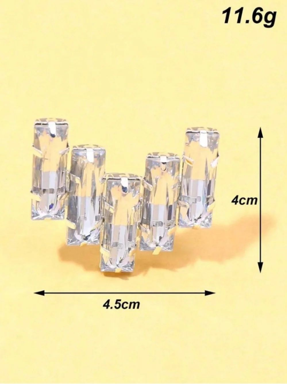 Radiant Baguette Crystal Cocktail Ring